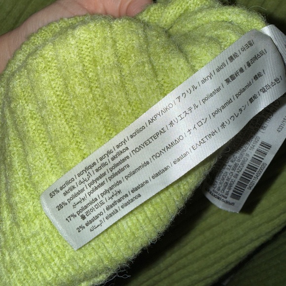 ZARA Like Green Ribbed Polo Collar Sweater - Picture 5 of 5